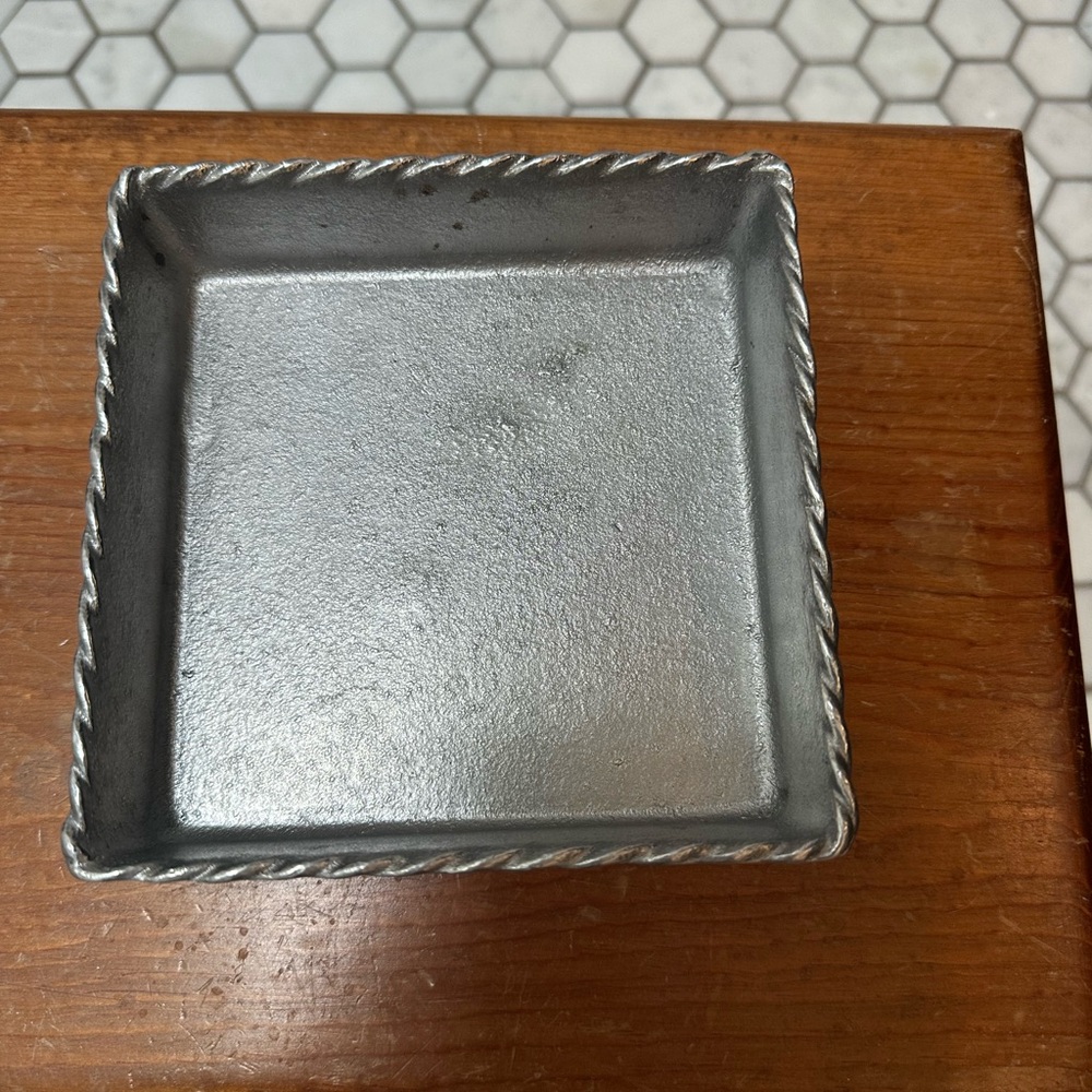 Mariposa Silver Square 5.5” x 5.5” Napkin Holder
